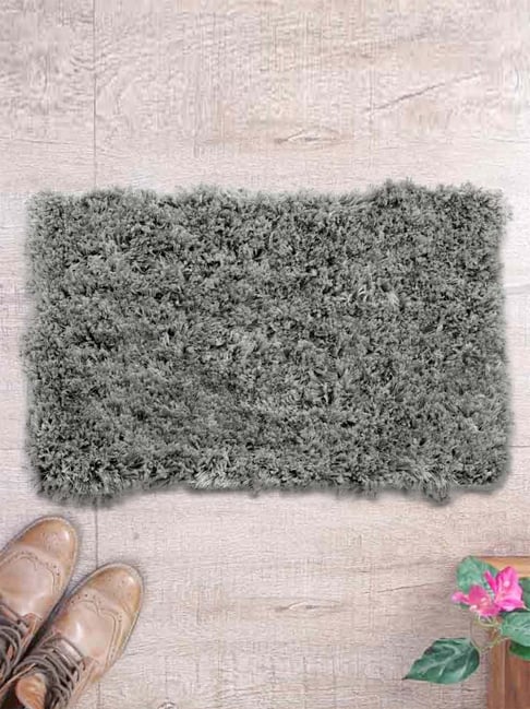 Romee Grey Polyester Door Mat - Set of 1