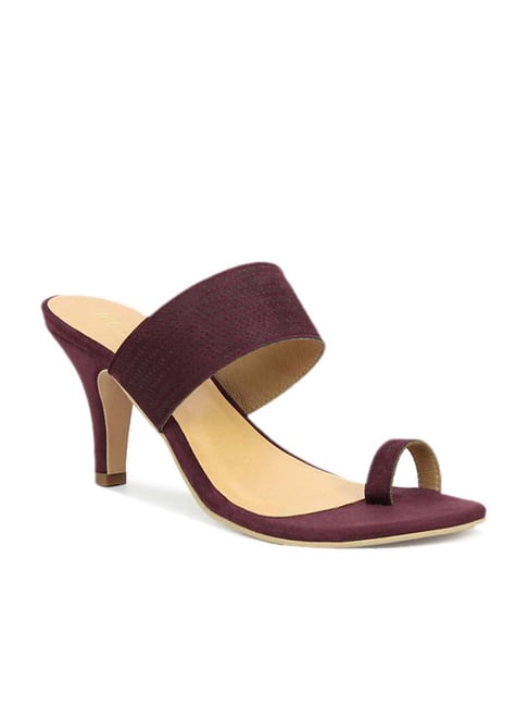 Inc.5 Women's Purple Toe Ring Stilettos Price in India