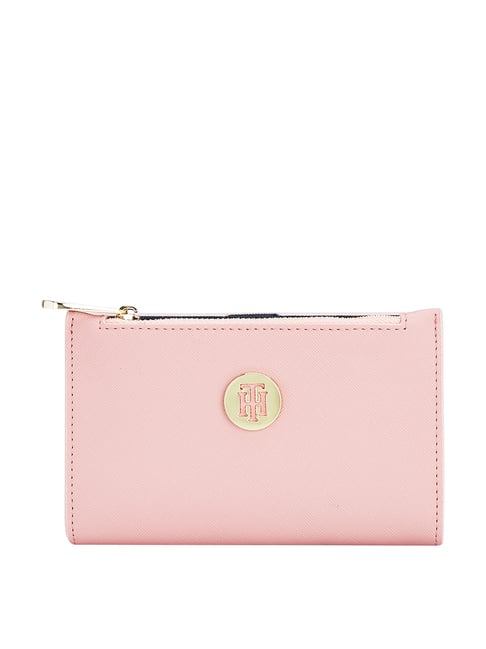 Tommy Hilfiger Madelyn Pink Solid Bi-Fold Wallet for Women