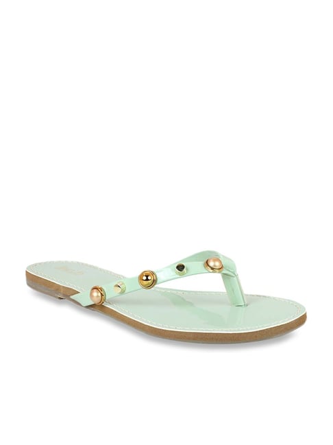 Inc.5 Women's Pista Green Thong Sandals Price in India