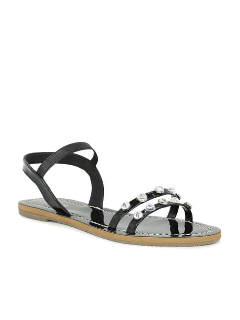 Inc.5 Women's Black Ankle Strap Sandals Price in India