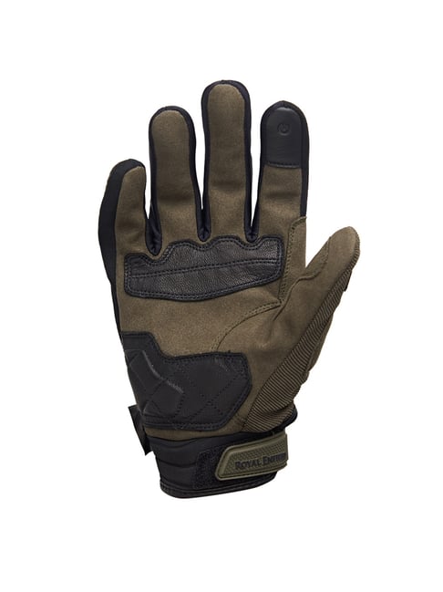 re.golith  Buy Royal Enfield Green Textured Gloves Online At Best Price