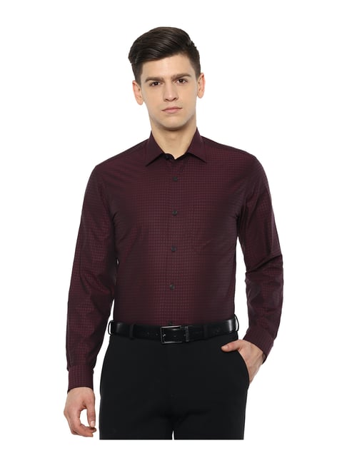 Buy Maroon Shirts for Men by LOUIS PHILIPPE Online