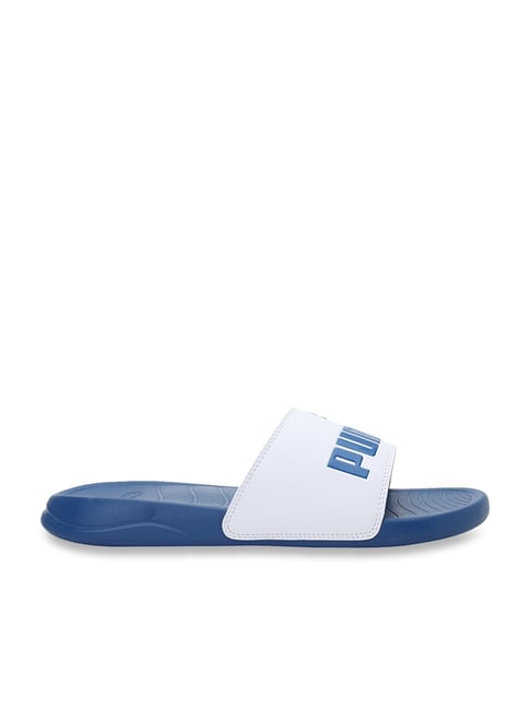 Puma Men's Popcat 20 White Slides