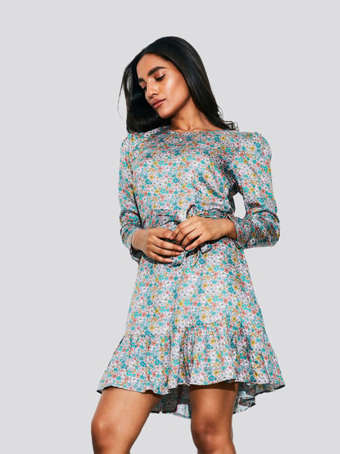 Story Multicolor Floral Print Dress 