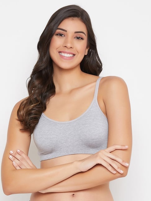 Buy Clovia Light Grey Non Wired Padded T-Shirt Bra for Women Online @ Tata  CLiQ