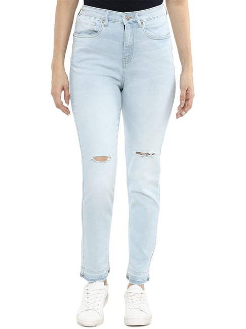 Van Heusen Blue Distressed Jeans