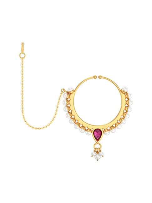 Buy Joyalukkas 22k Gold Nose Ring for Women Online At Best Price @ Tata ...