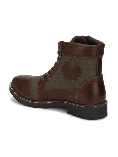 Buy Royal Enfield Men's Military Vibe Brown Biker Boots for Men at Best ...