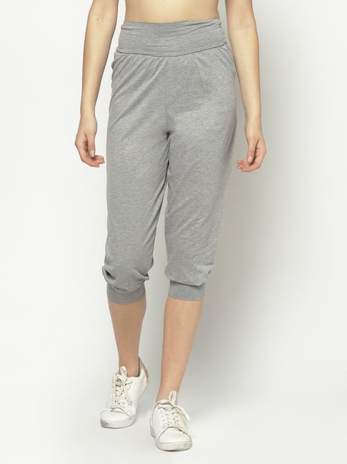 Sera Grey Textured Capris