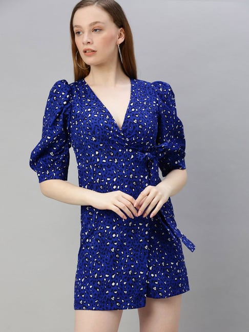 Sera Blue Animal Print Dress Price in India