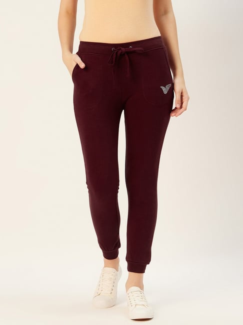 Sera Maroon Regular Fit Joggers-picture-36