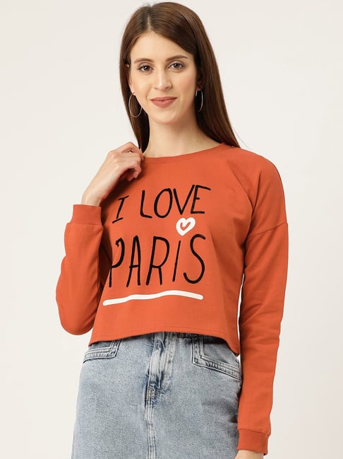 sweat shirts sweat crop top femme
