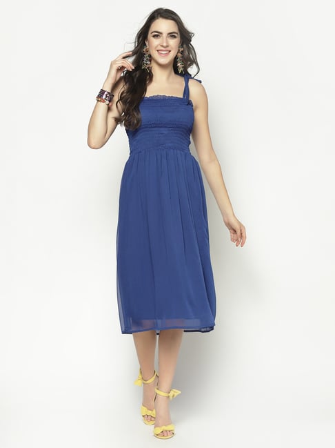 Sera Blue Regular Fit Dress Price in India