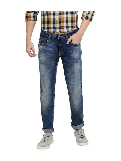 Pepe Jeans Blue Slim Fit Mid Rise Jeans