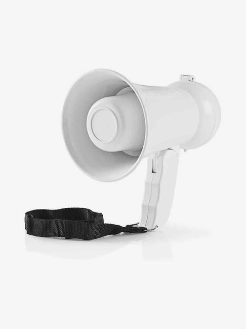 Nedis Supporter Powerful Portable Megaphone Country Stickers (White)