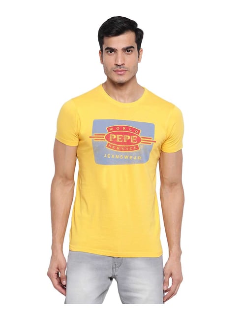 Pepe Jeans Yellow Regular Fit T-Shirt