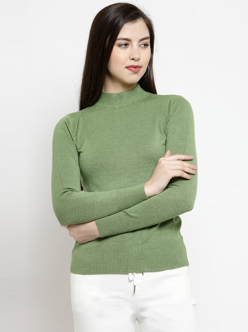 Global Republic Olive Slim Fit Sweater-picture-39