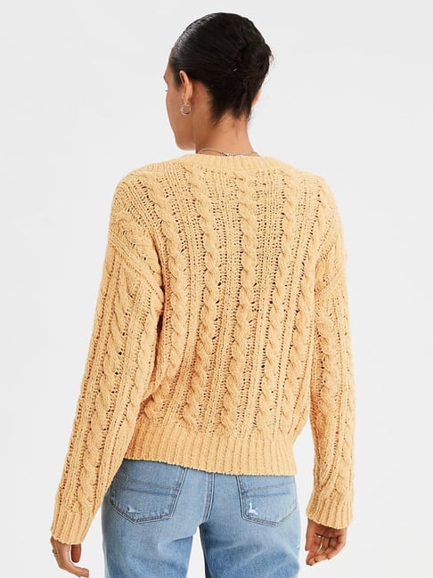 American eagle mustard on sale sweater