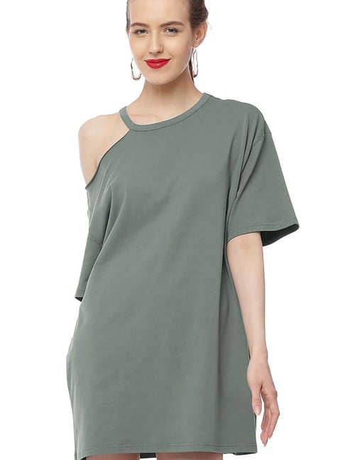 Forever 21 Grey Cotton Dress Price in India