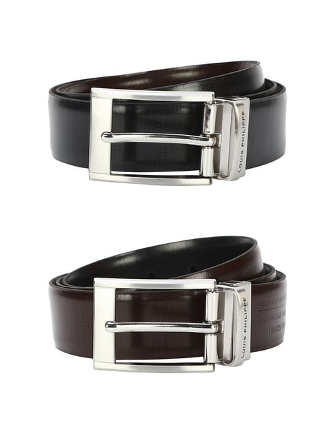Buy Louis Philippe Black Leather Reversible Belt for Men Online At Best  Price @ Tata CLiQ