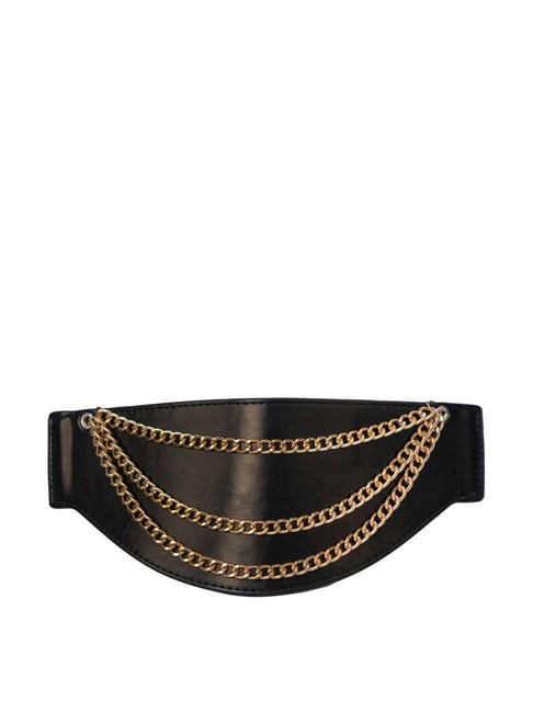 Kazo Black Embellished Belt for Women