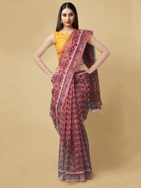 Unnati Silks Women's  Patola Printed Kota Cotton Saree Price in India