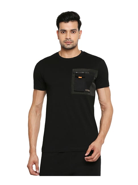 Buy Mufti Black Slim Fit T-Shirt for Men Online Tata CLiQ