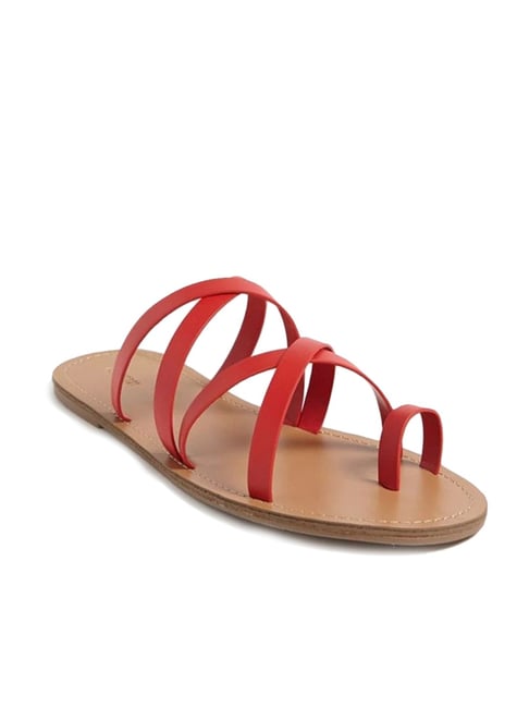 Red sandals forever store 21