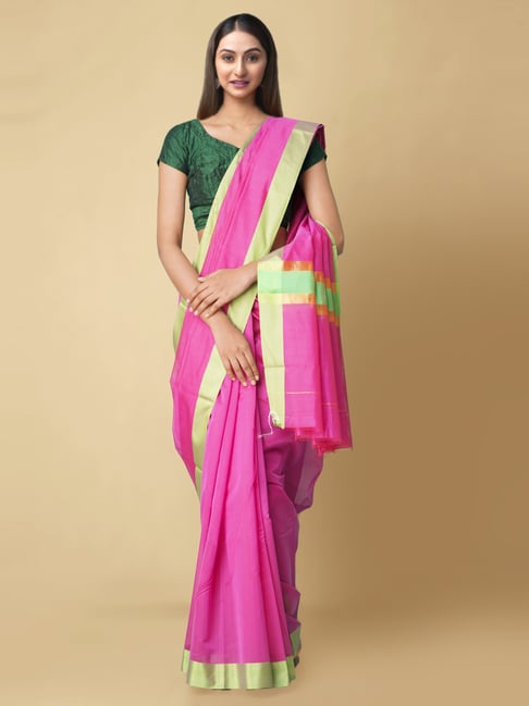 Unnati Silks Women's  Chettinad Sico Saree Price in India