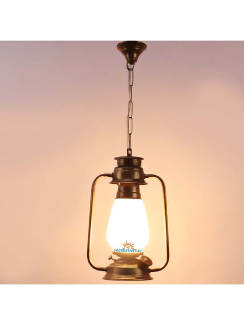 DecorativeRay Antique Gold Iron Frost Hanging Light - Set of 1