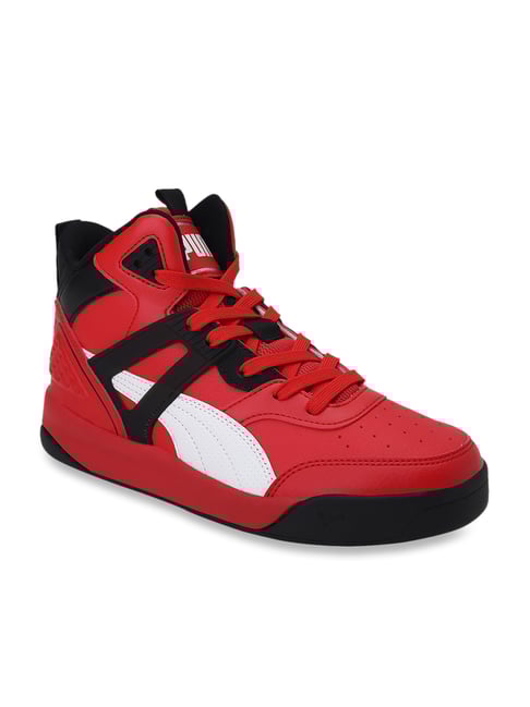 Basketball Shoes Puma Red High Top Sneakers Backcourt Mid
