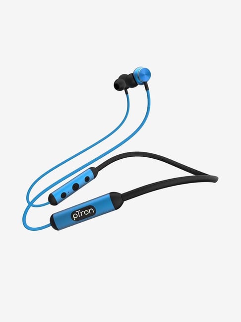 PTron InTunes Ultima In-Ear Wireless Bluetooth Neckband (Blue and Black)