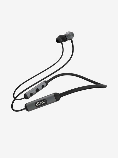 PTron InTunes Ultima In-Ear Wireless Bluetooth Neckband (Grey and Black)