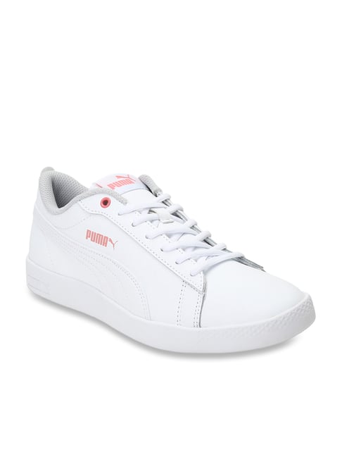 Buy Puma Smash V2 L White Sneakers for Women at Best Price Tata CLiQ