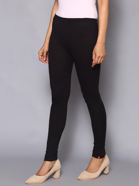 Buy Biba Navy Viscose & Lycra Leggings online