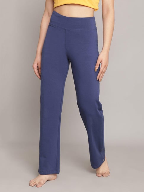 Buy Biba Navy Yoga Pants for Women's Online @ Tata CLiQ