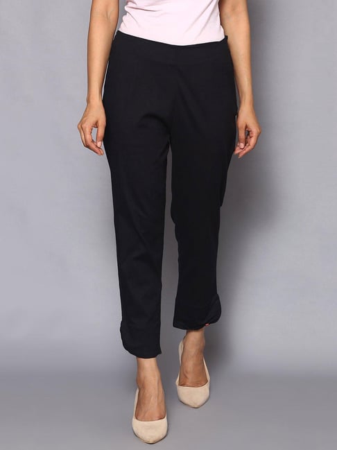 Buy Biba Black Pants for Women's Online @ Tata CLiQ