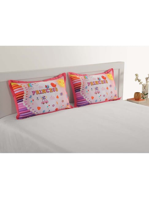 Buy Swayam Multicolor Cotton 210 TC Kids Pillow Covers Set of