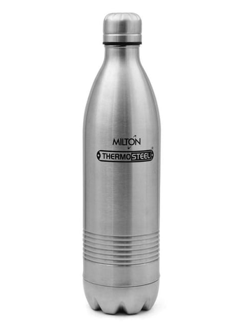 SS Silver Milton Duo Deluxe 24 Hours Hot Cold Water Bottle, For