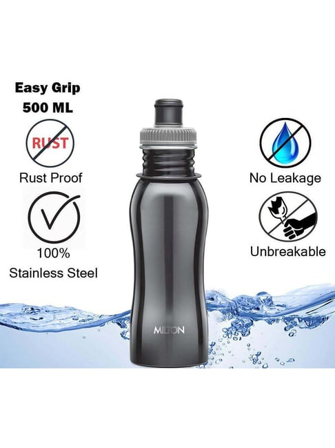 Buy Milton Easy Grip Black Water Bottle (500 ml) - Set of 1 at Best ...