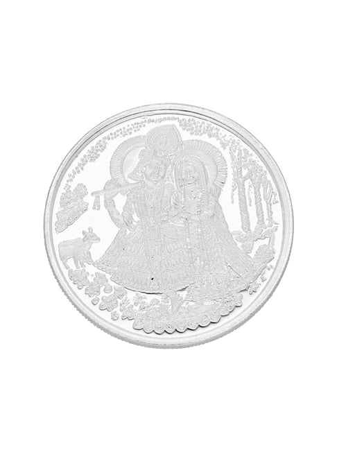 Sri Jagdamba Pearls Radha Krishna 999 Silver 10gm Silver Coin