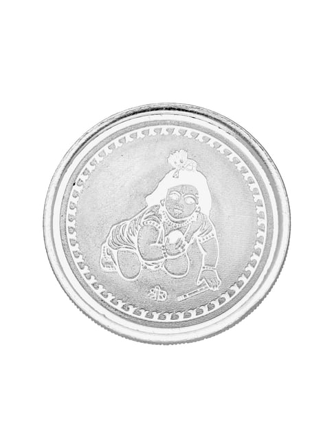 Sri Jagdamba Pearls Bal Gopal 999 Silver 10gm Silver Coin