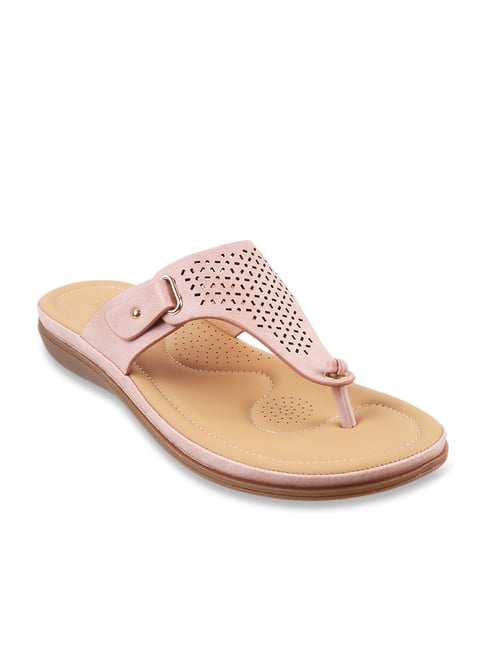 Mochi Women's Pink Thong Sandals