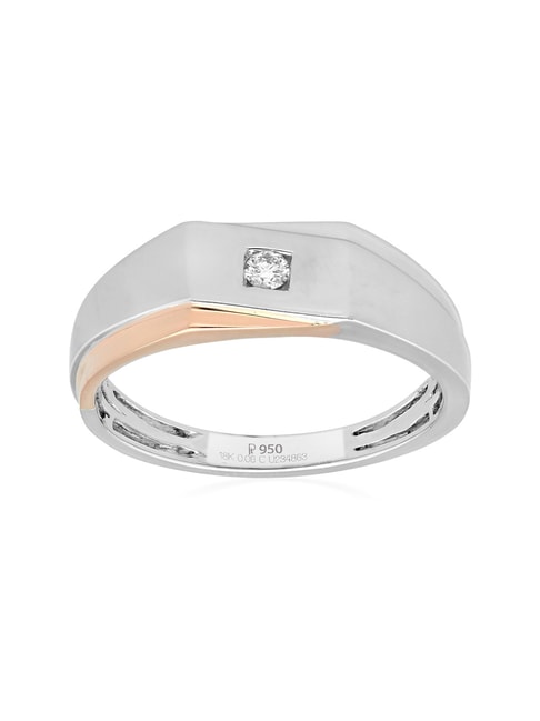 Buy Malabar Gold and Diamonds PT (950) purity Platinum Gold Ring  JIRR5627G_P_VVS-EF_20 for Men at Amazon.in