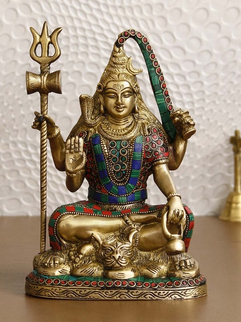Buy eCraftIndia Lord Shiva Idol Figurine - Set of 1 at Best Price @ Tata  CLiQ