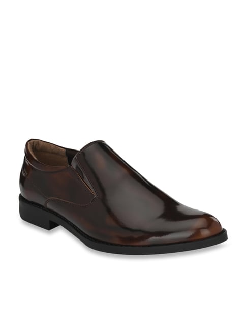 Delize Men's Brown Formal Slip-Ons