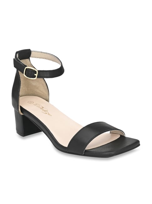 Buy Black Heeled Sandals for Women by Truffle collection Online | Ajio.com