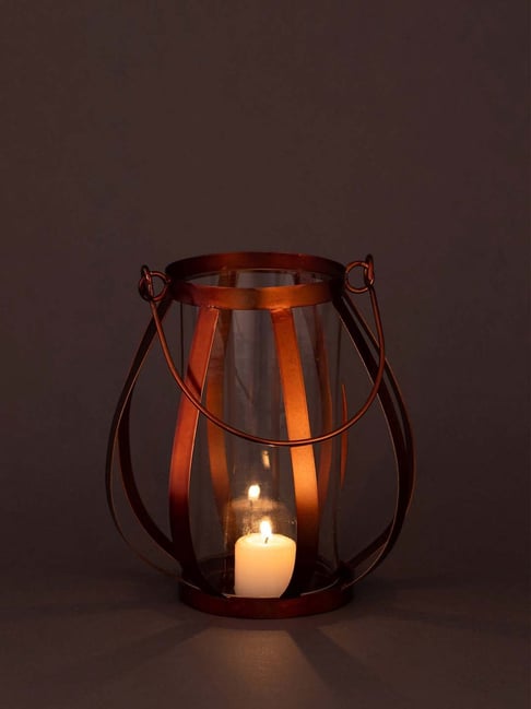 Aapno Rajasthan Brown Tealight Holder - Set of 1-picture-44