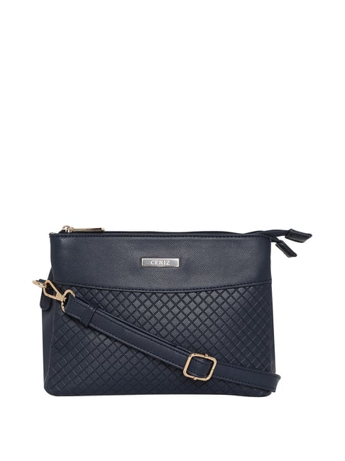 Buy CERIZ Taupe Zip Closure PU-Non Leather Womens Casual Satchel Handbag |  Shoppers Stop